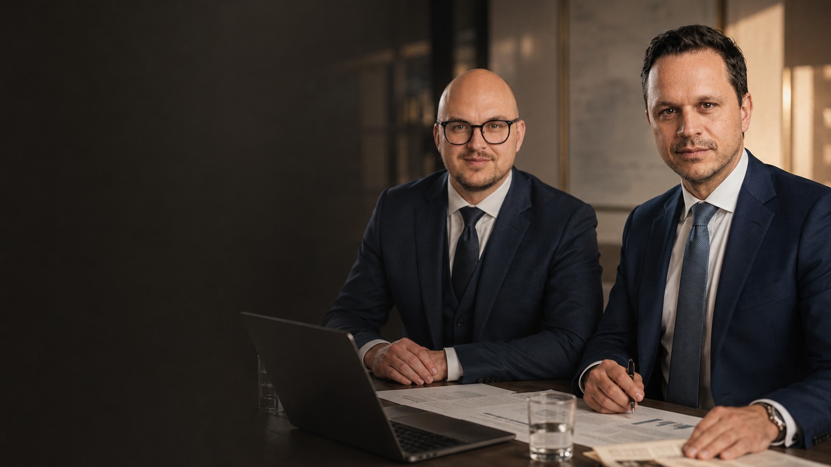 Gründer von Krypto.Leichtgemacht in professioneller Beratungssituation